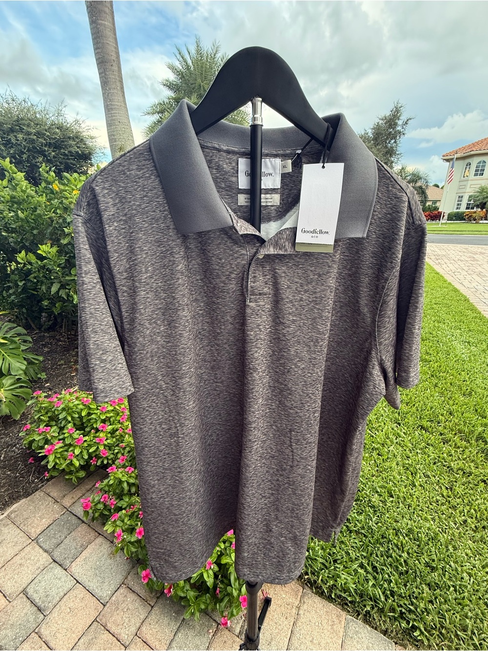 Goodfellow & Co Men's Dark Charcoal Heather Polo
